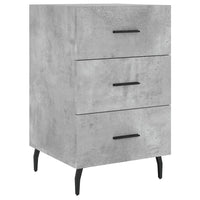 Comodino Grigio Cemento 40x40x66 cm in Legno Multistrato 827680