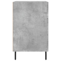 Comodino Grigio Cemento 40x40x66 cm in Legno Multistrato 827680