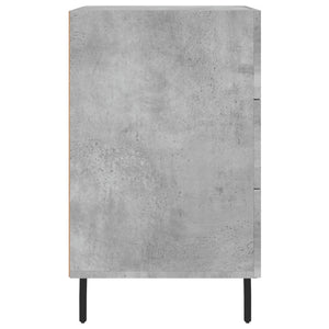Comodino Grigio Cemento 40x40x66 cm in Legno Multistrato 827680