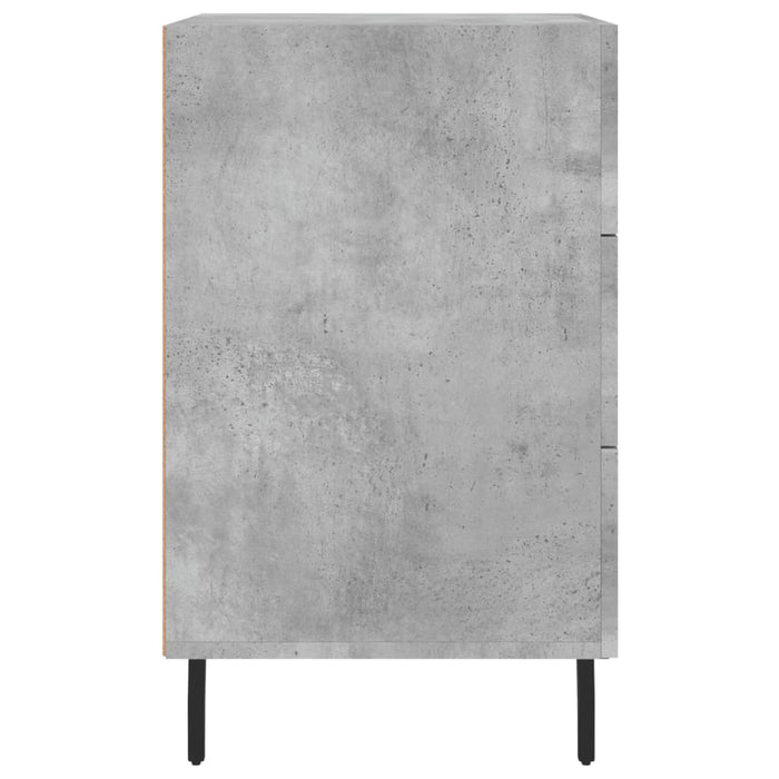 Comodino Grigio Cemento 40x40x66 cm in Legno Multistrato 827680