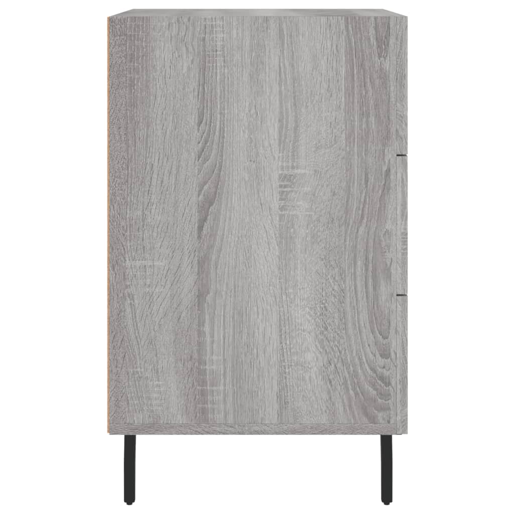vidaXL Comodino Grigio Sonoma 40x40x66 cm in Legno Multistrato