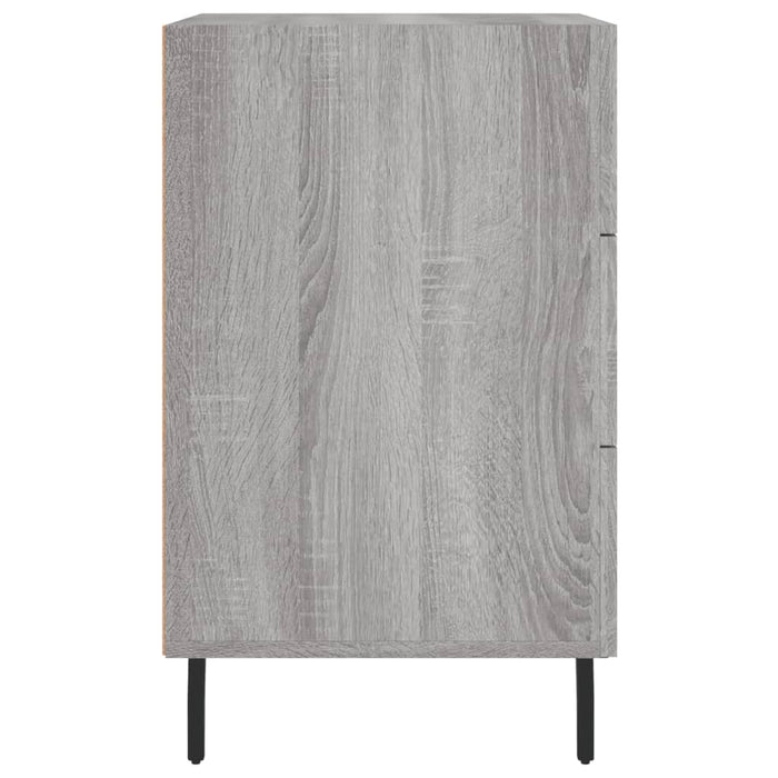 vidaXL Comodino Grigio Sonoma 40x40x66 cm in Legno Multistrato