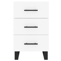 Comodino-Tavolino da notte Bianco 40x40x66 cm in Legno Multistrato 741234