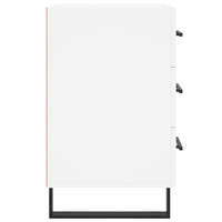 vidaXL Comodino Bianco 40x40x66 cm in Legno Multistrato