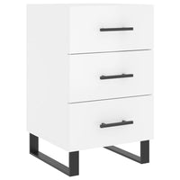 Comodino Bianco Lucido 40x40x66 cm in Legno Multistratocod mxl 128166
