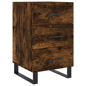 Comodino Rovere Fumo 40x40x66 cm in Legno Multistrato 827689