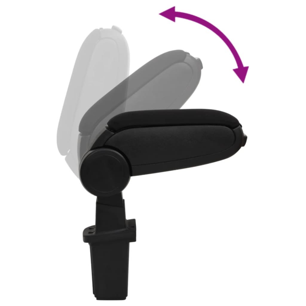 Bracciolo per Auto Nero 12x32x(34-50) cm in ABS 154652