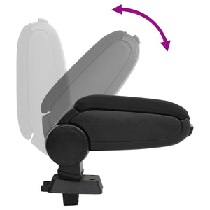 Bracciolo per Auto Nero 12x33x(24-42) cm in ABS 154662