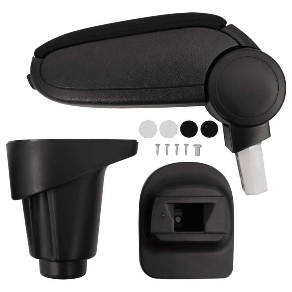 Bracciolo per Auto Nero 14x35x(37-53) cm in ABScod mxl 70392