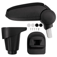 Bracciolo per Auto Nero 14x35x(37-53) cm in ABScod mxl 70392