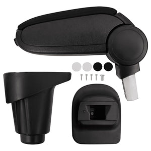 Bracciolo per Auto Nero 14x35x(37-53) cm in ABScod mxl 70392