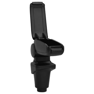 Bracciolo per Auto Nero 14x35x(37-53) cm in ABS 154669