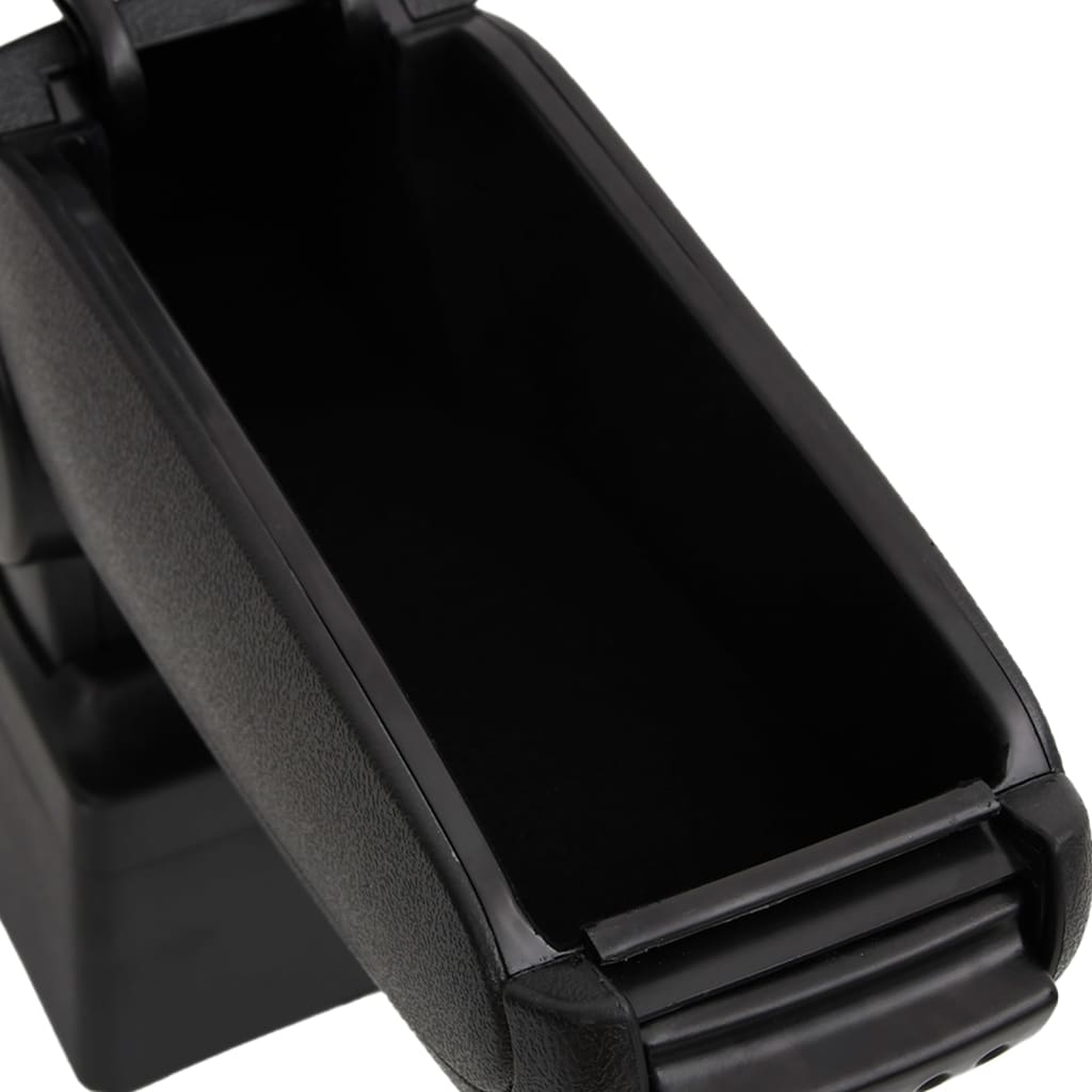 Bracciolo per Auto Nero 12x34x(35-47) cm in ABS