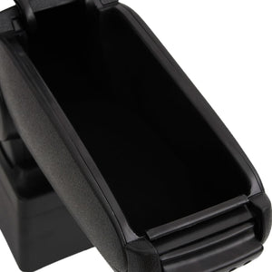 Bracciolo per Auto Nero 12x34x(35-47) cm in ABS