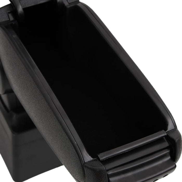 Bracciolo per Auto Nero 12x34x(35-47) cm in ABS