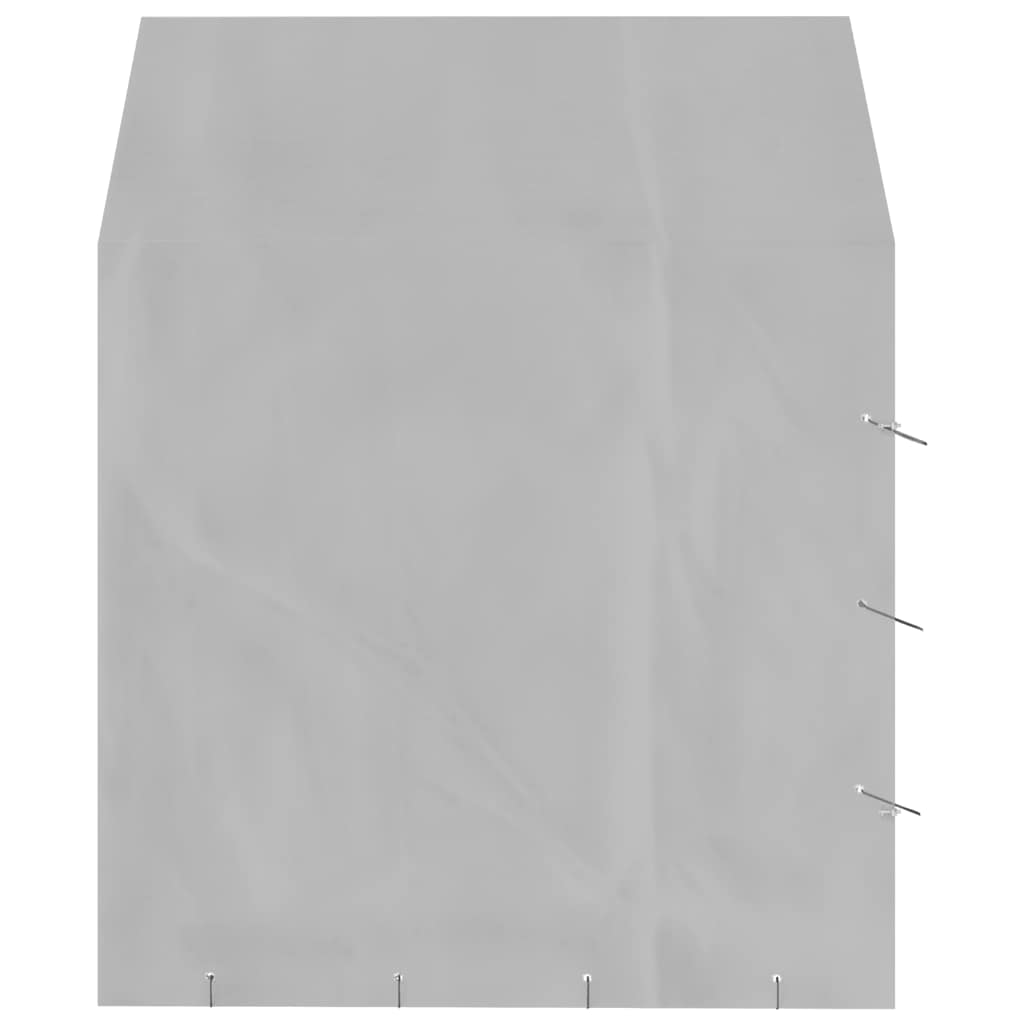 Cuccia Cani da Esterno Tetto Argento 2x2x2,5 m Acciaio Zincato 153676