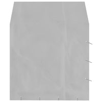 Gabbia per cuccia recinto per animali da esterno per cani con tetto argentato 2 x 2 x 2,5 m Argento 02_0041896