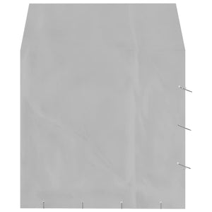 Gabbia per cuccia recinto per animali da esterno per cani con tetto argentato 2 x 2 x 2,5 m Argento 02_0041896