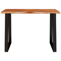 Tavolo da Pranzo Bordi Vivi 110x70x75 cm Legno Massello Acacia 353288