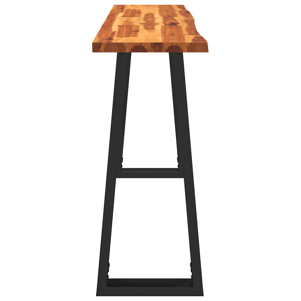 Tavolo Consolle Bordi Vivi 140x40x80 cm Legno Massello Acacia 353297