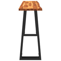 Tavolo Consolle Bordi Vivi 140x40x80 cm Legno Massello Acacia 353297