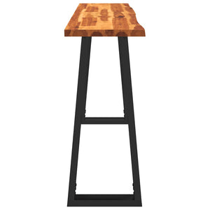 Tavolo Consolle Bordi Vivi 140x40x80 cm Legno Massello Acacia 353297