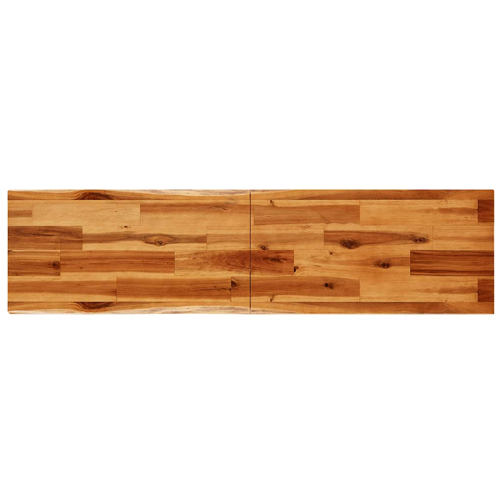 Tavolo Consolle Bordi Vivi 140x40x80 cm Legno Massello Acacia 353297