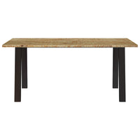 Tavolo da Pranzo 150x90x75 cm in Legno Massello di Acacia
