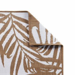 Tappeto da Esterno Marrone e Bianco 80x150 cm Reversibile 364788