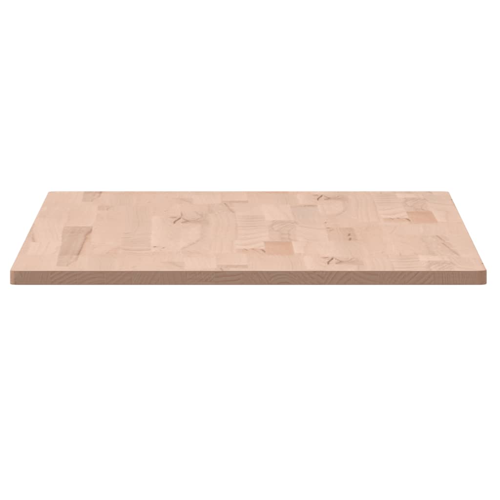 Piano Tavolo 80x40x1,5cm Rettangolare Legno Massello Faggio 3188878