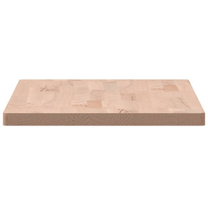 Piano Tavolo 80x40x2,5cm Rettangolare Legno Massello di Faggio