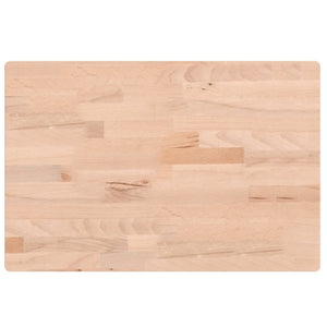 Piano Tavolo 60x40x2,5cm Rettangolare Legno Massello di Faggiocod mxl 107387