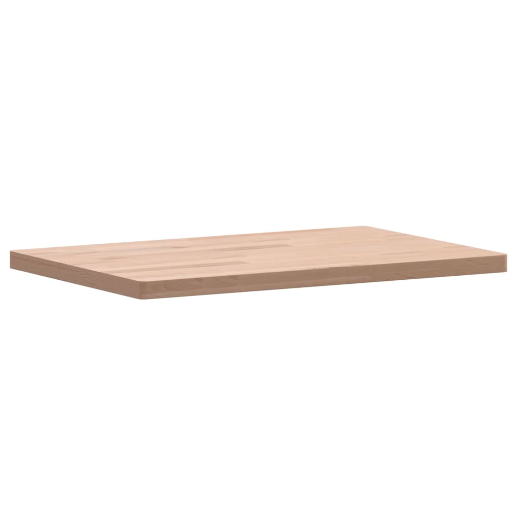 Piano Tavolo 60x40x2,5cm Rettangolare Legno Massello di Faggiocod mxl 107387