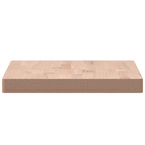 vidaXL Piano Tavolo 60x40x4cm Rettangolare Legno Massello di Faggio