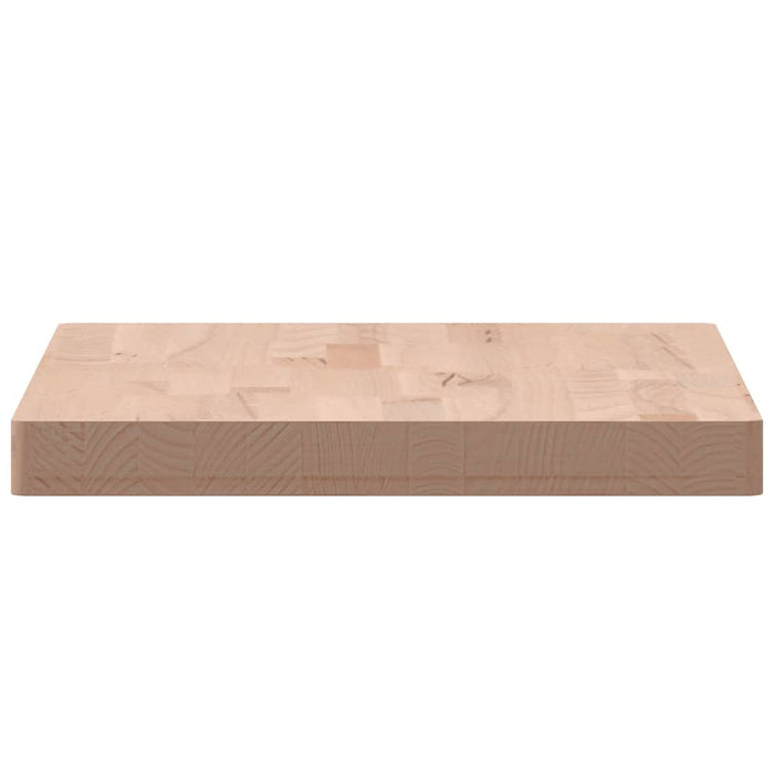 vidaXL Piano Tavolo 60x40x4cm Rettangolare Legno Massello di Faggio
