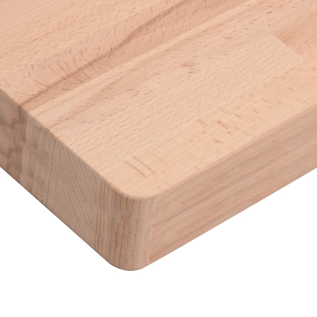 vidaXL Piano Tavolo 60x40x4cm Rettangolare Legno Massello di Faggio
