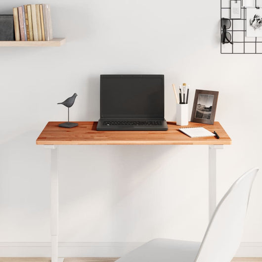 Piano Tavolo 80x40x1,5cm Rettangolare Legno Massello Faggio