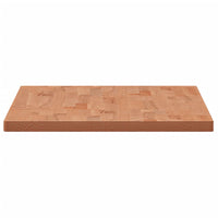 Piano Tavolo 100x50x2,5cm Rettangolare Legno Massello di Faggio