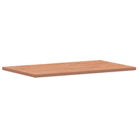 Piano Tavolo 100x60x2,5cm Rettangolare Legno Massello di Faggio