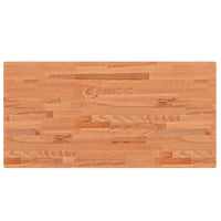Piano Tavolo 100x50x4cm Rettangolare Legno Massello di Faggio 3188898