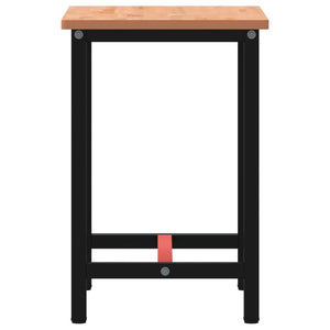 Banco da Lavoro 80x55x81,5 cm Legno Massello Faggio e Metallo 3188903