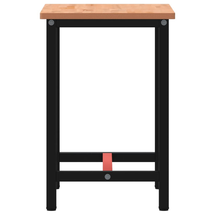 Banco da Lavoro 80x55x81,5 cm Legno Massello Faggio e Metallo 3188903