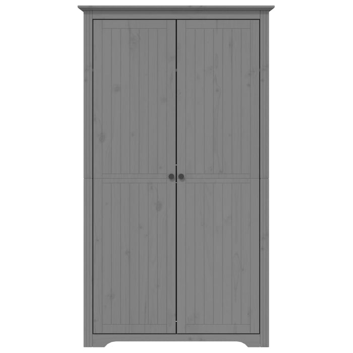 Armadio BODO 99x53,5x173 cm in Legno Massello di Pino Grigio 355061