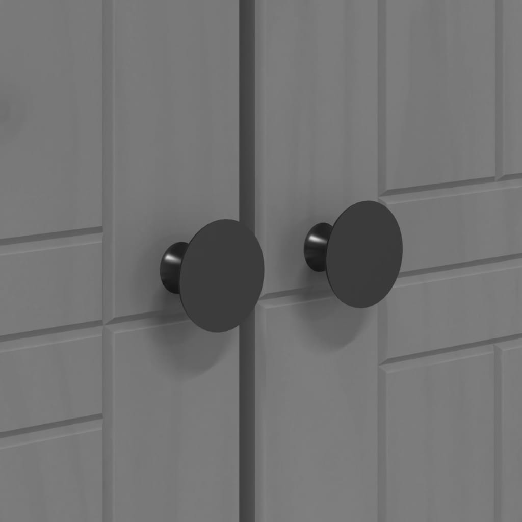 Armadio BODO 99x53,5x173 cm in Legno Massello di Pino Grigio 355061