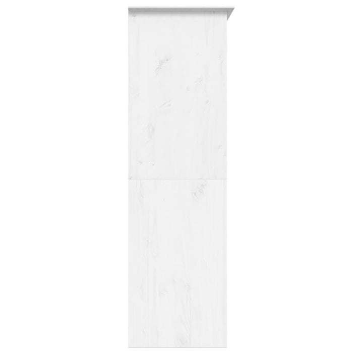 Armadio BODO 146x53,5x173 cm in Legno Massello di Pino Bianco