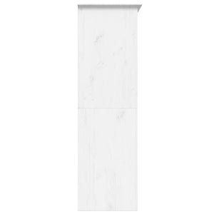 Armadio BODO 146x53,5x173 cm in Legno Massello di Pino Bianco 355062