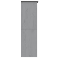 vidaXL Armadio BODO 146x53,5x173 cm in Legno Massello di Pino Grigio