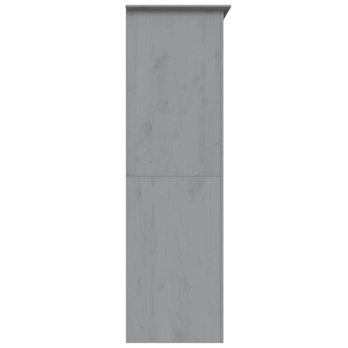 vidaXL Armadio BODO 146x53,5x173 cm in Legno Massello di Pino Grigio
