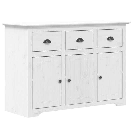 vidaXL Credenza BODO 115,5x44x80 cm in Legno Massello di Pino Bianco