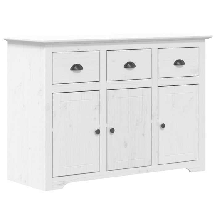 vidaXL Credenza BODO 115,5x44x80 cm in Legno Massello di Pino Bianco